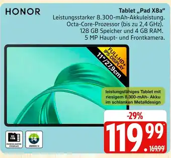 Marktkauf Honor tablet pad x8a Angebot