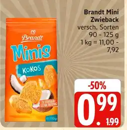 Marktkauf Brandt mini zwieback kokos Angebot