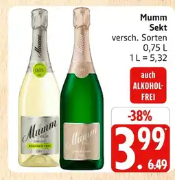 Marktkauf Mumm sekt alkoholfrei Angebot