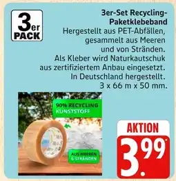 Marktkauf 3er-set recycling-paketklebeband Angebot