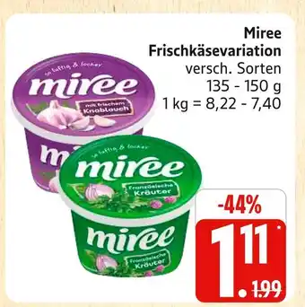 Marktkauf Miree frischkäsevariation mit frischem knoblauch Angebot