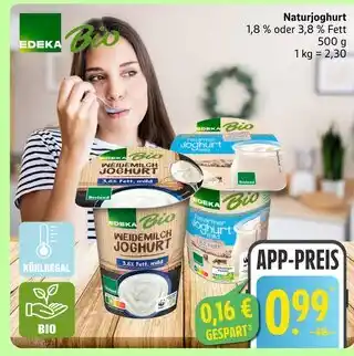 Marktkauf Edeka bio weidemilch joghurt Angebot
