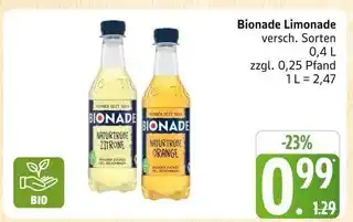 Marktkauf Bionade naturtrübe zitrone Angebot