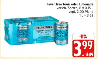 Marktkauf Fever tree tonic water Angebot