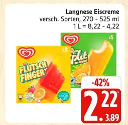 Marktkauf Langnese flutsch finger Angebot