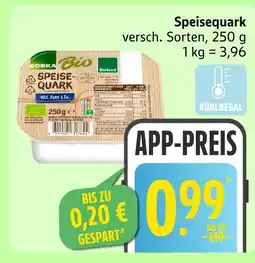 Marktkauf Edeka bio speisequark Angebot