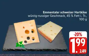 Marktkauf Emmentaler schweizer hartkäse Angebot