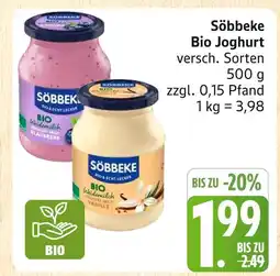 Marktkauf Söbbeke bio joghurt heidelbeere Angebot