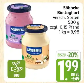 Marktkauf Söbbeke bio joghurt heidelbeere Angebot