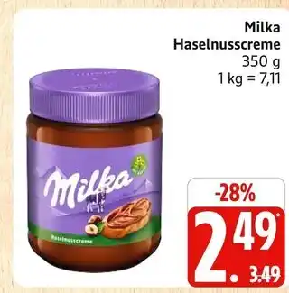 Marktkauf Milka haselnusscreme Angebot