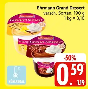 Marktkauf Ehrmann grand dessert vanille Angebot