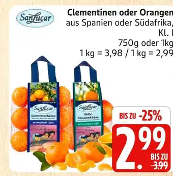 Marktkauf Sanlucar clementinen Angebot