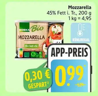 Marktkauf Edeka bio mozzarella Angebot
