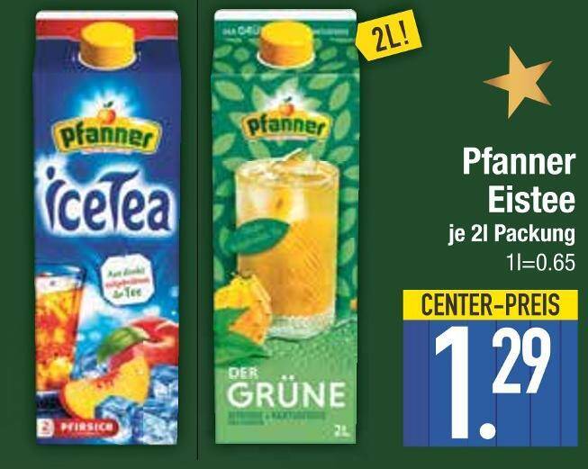 Verwunderlich Pfanner Eistee Angebot Ebenbild