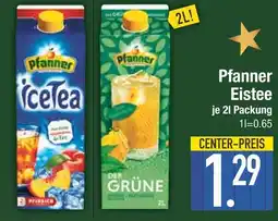 Edeka Pfanner eistee pfirsich Angebot