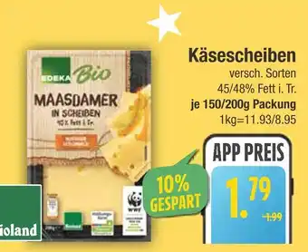 Edeka Edeka bio maasdamer in scheiben Angebot