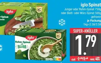 Edeka Iglo junger oder rahm-spinat Angebot