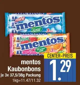 Edeka Mentos mint kaubonbons Angebot