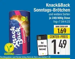 Edeka Knack&back sonntags-brötchen Angebot