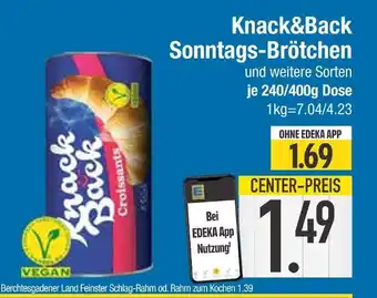 Edeka Knack&back sonntags-brötchen Angebot