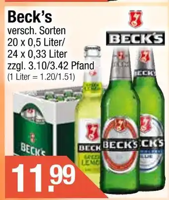 Getränke City Beck's beck's Angebot