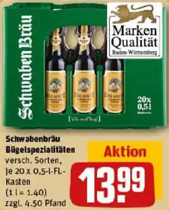 REWE Schwabenbräu Bügelspezialitäten Angebot