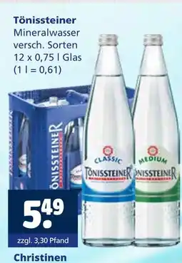 Getränkewelt Tönissteiner mineralwasser Angebot