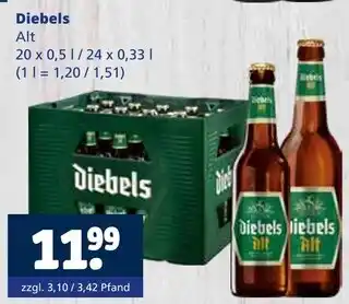 Getränkewelt Diebels alt Angebot