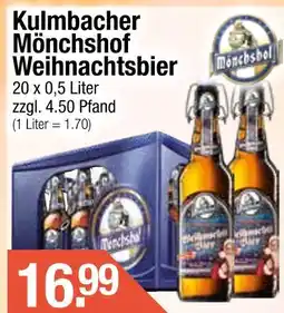 Getränke City Kulmbacher mönchshof weihnachtsbier Angebot