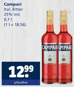 Getränkewelt Campari ital. bitter Angebot
