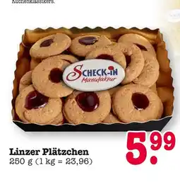 E-Center Scheck-in manufaktur linzer plätzchen Angebot