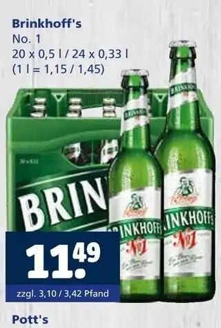 Getränkewelt Brinkhoff's no. 1 Angebot