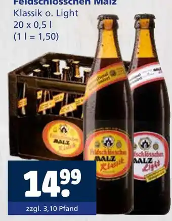 Getränkewelt Feldschlosschen malz klassik Angebot