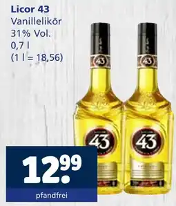 Getränkewelt Licor 43 vanillelikör Angebot