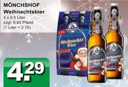 Getränkeparadies Gefromm Mönchshof weihnachtsbier Angebot