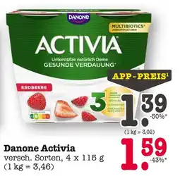 E-Center Danone activia erdbeere Angebot