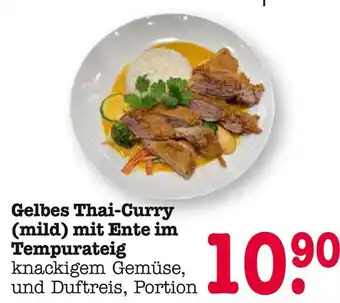E-Center Gelbes thai-curry (mild) mit ente im tempurateig Angebot