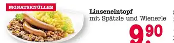 E-Center Linseneintopf mit spätzle und wienerle Angebot