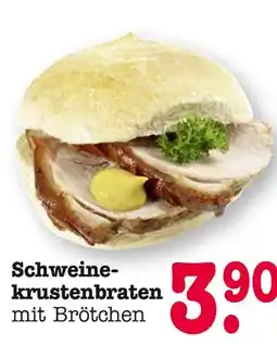 E-Center Schweinekrustenbraten mit brötchen Angebot