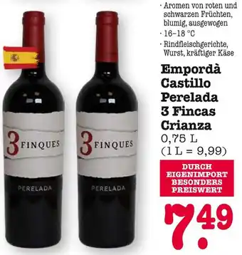 E-Center Perelada empordà castillo perelada 3 fincas crianza Angebot