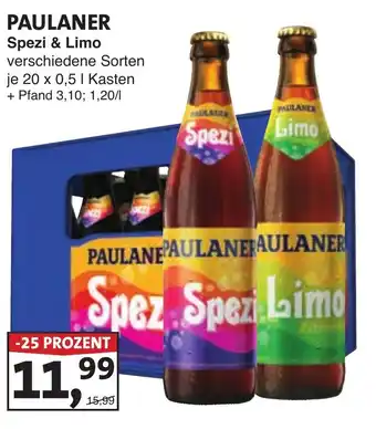 Lösch Depot PAULANER Spezi & Limo Angebot