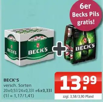 Getränke Oase Beck's bier Angebot