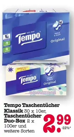 E-Center Tempo taschentücher klassik Angebot