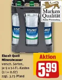 REWE Eiszeit Quell Mineralwasser Angebot