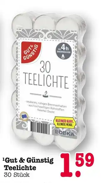 E-Center Gut & günstig teelichte Angebot