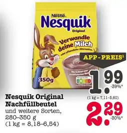 E-Center Nestle nesquik original nachfüllbeutel Angebot