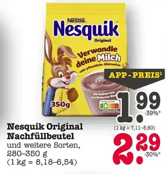 E-Center Nestle nesquik original nachfüllbeutel Angebot