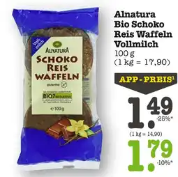 E-Center Alnatura schoko reis waffeln vollmilch Angebot