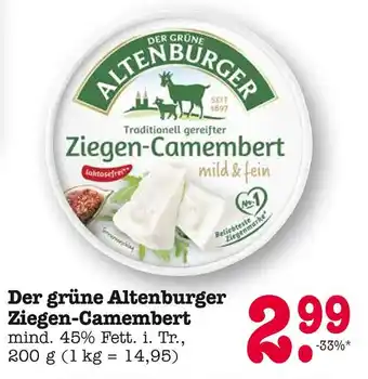 E-Center Der grüne altenburger ziegen-camembert Angebot