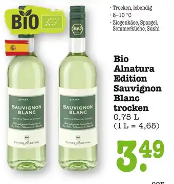 E-Center Alnatura edition sauvignon blanc trocken Angebot